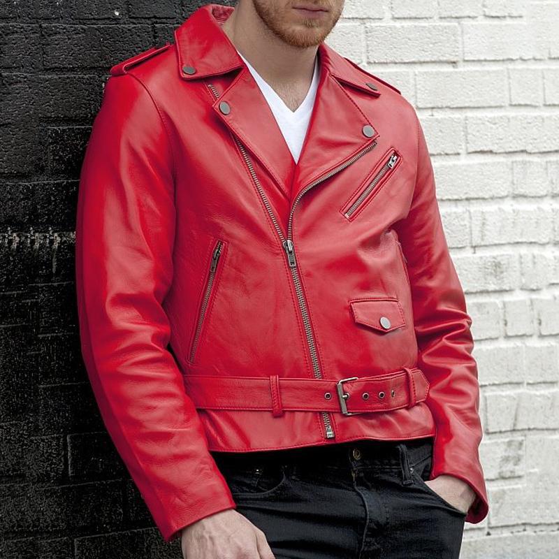 Popular Motorcycle Leather Men&