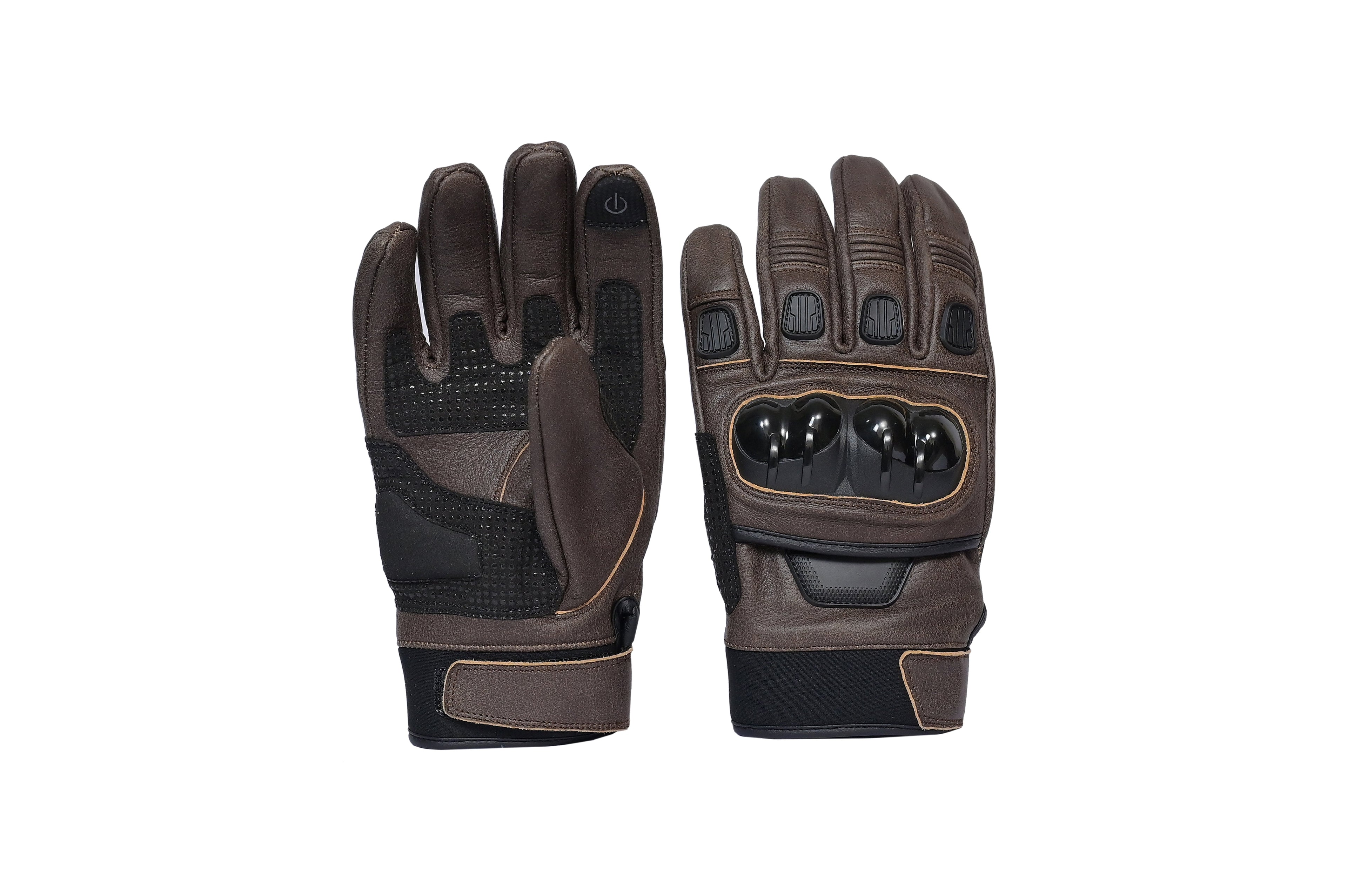 Tactical Biker Gear in Brown & Grey