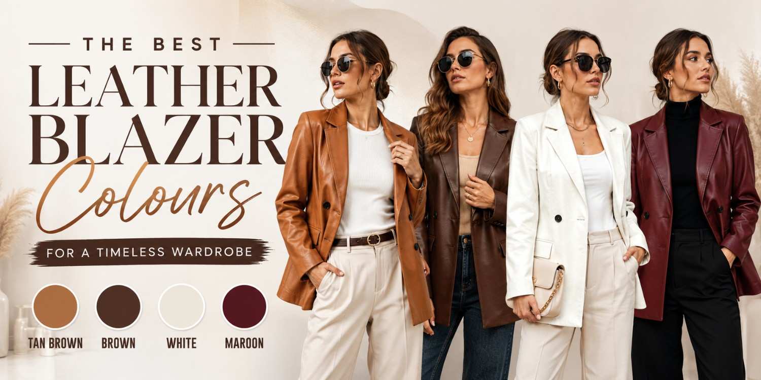 The Best Leather Blazer Colours for a Timeless Wardrobe
