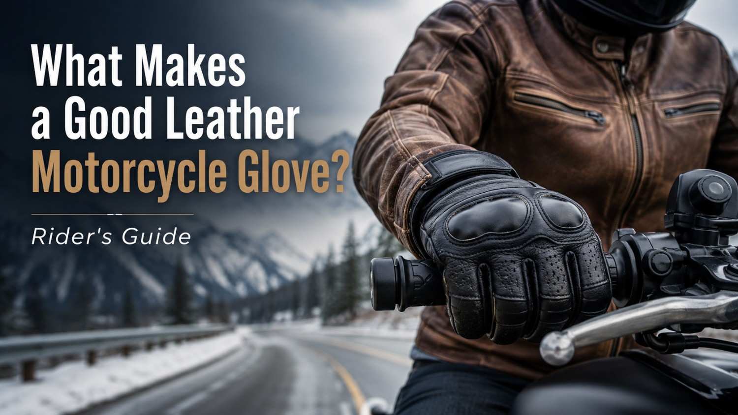 leather motorcycle glove