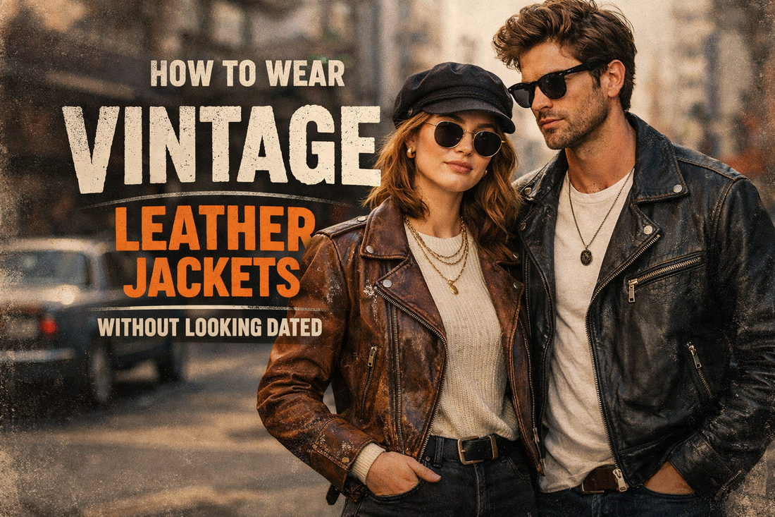 How to Style Vintage Leather Jackets Without Looking Outdated