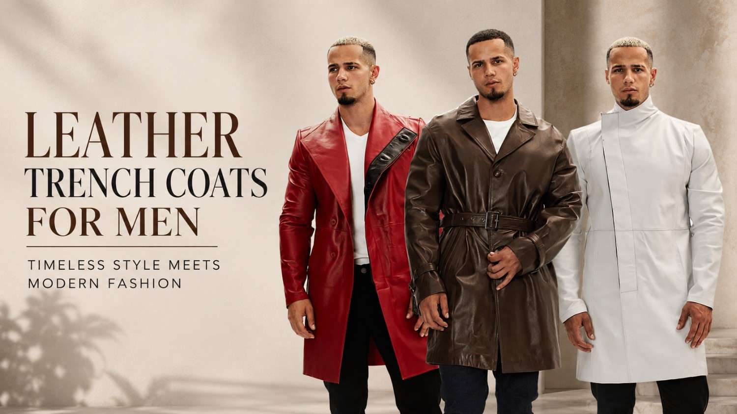 leather trench coats for men