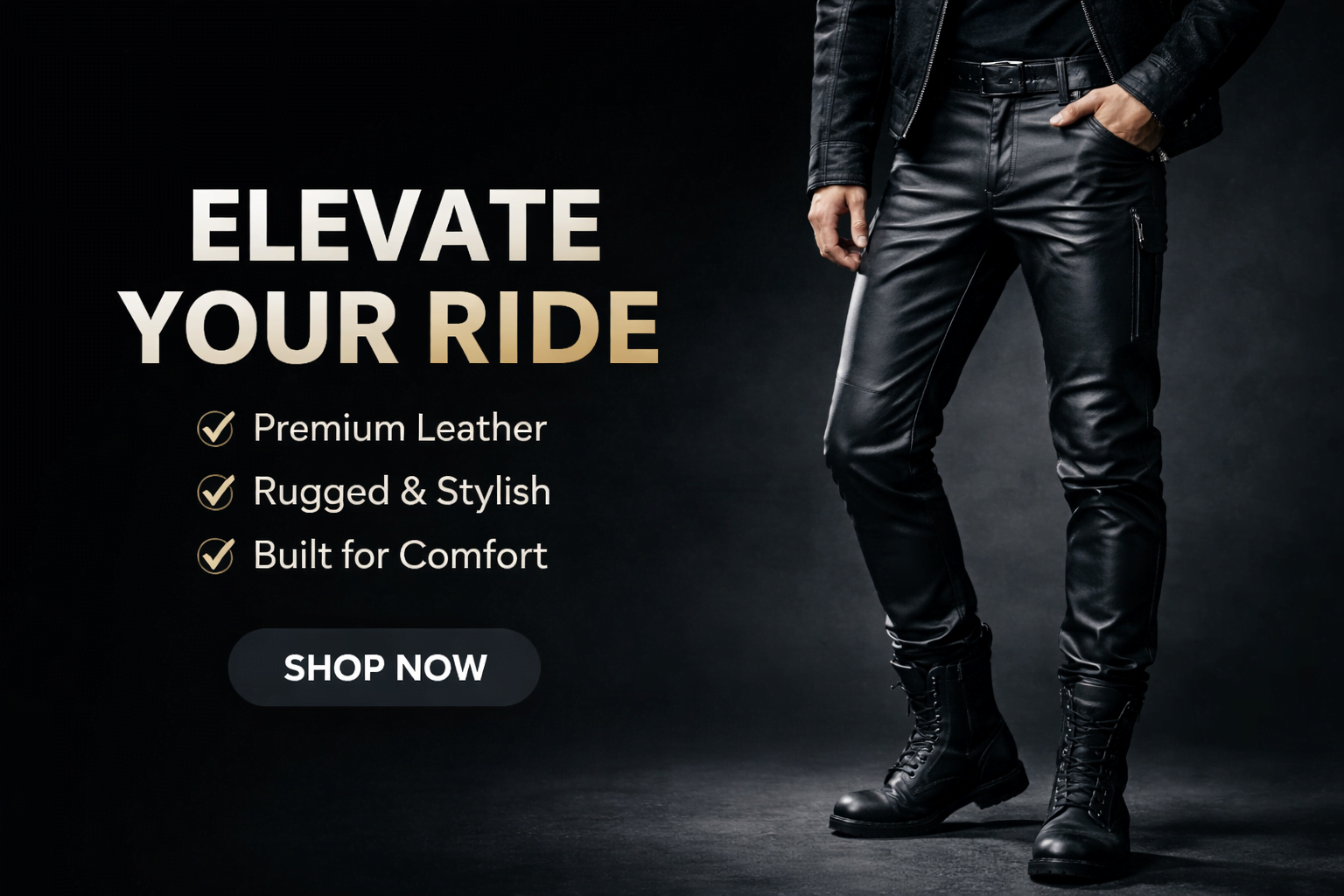 mens leather pants