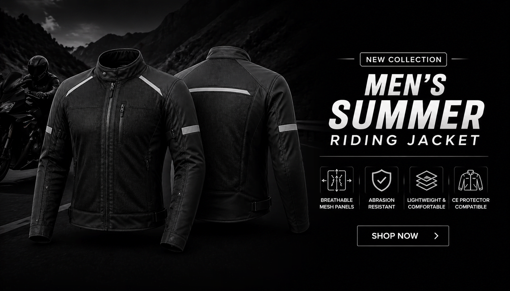 Mens Summer Riding Jackets