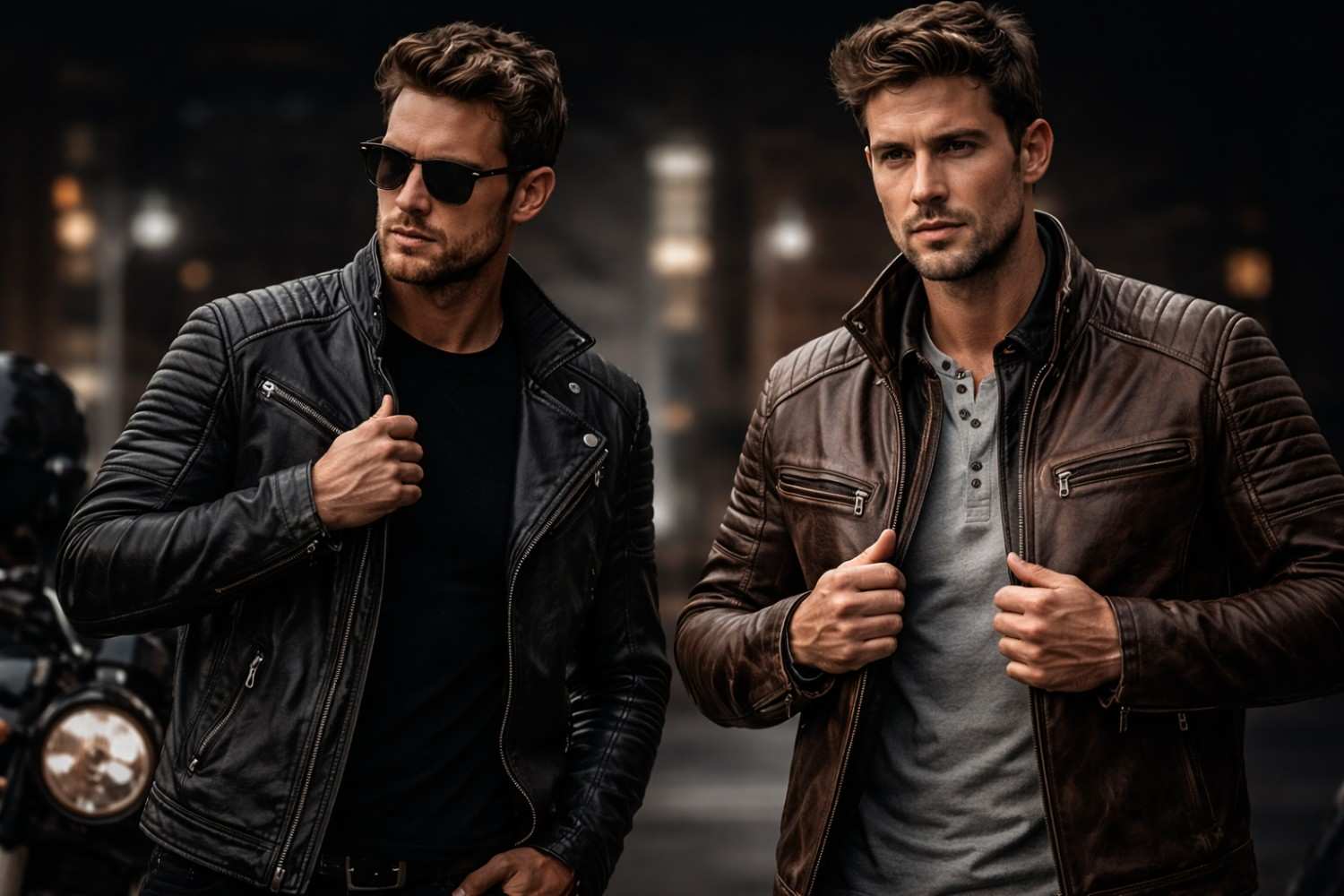 Mens Leather Motorcycle Jackets