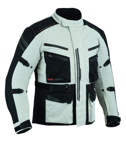 Mens Adventure Motorcycle Jacket – Cordura Textile Touring Riding Jacket