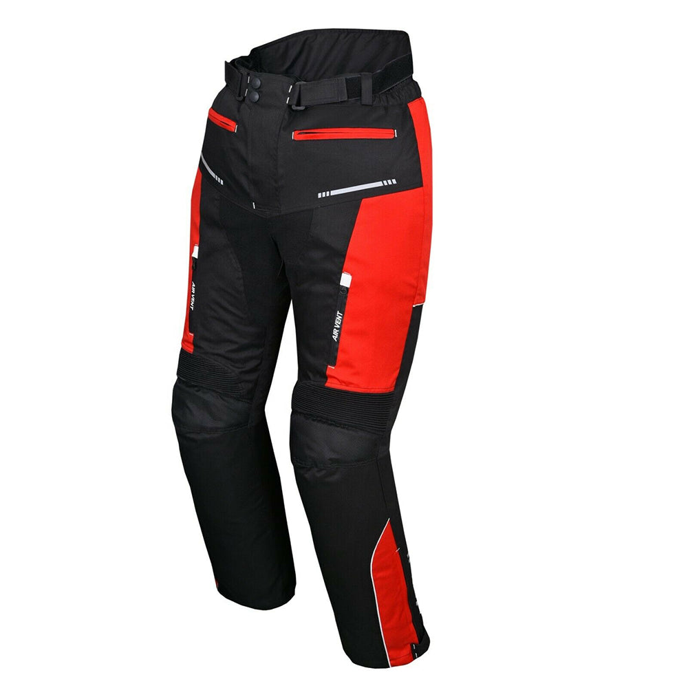 Red &amp; Black Men’s Riding Pant Cordura – Tough Motorcycle Wear