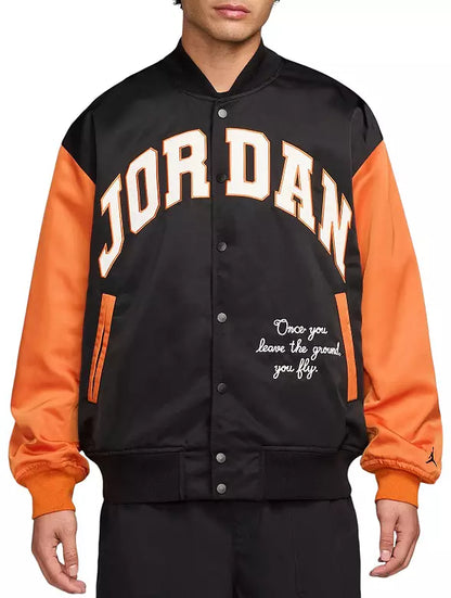 Black and orange Jordan jacket 