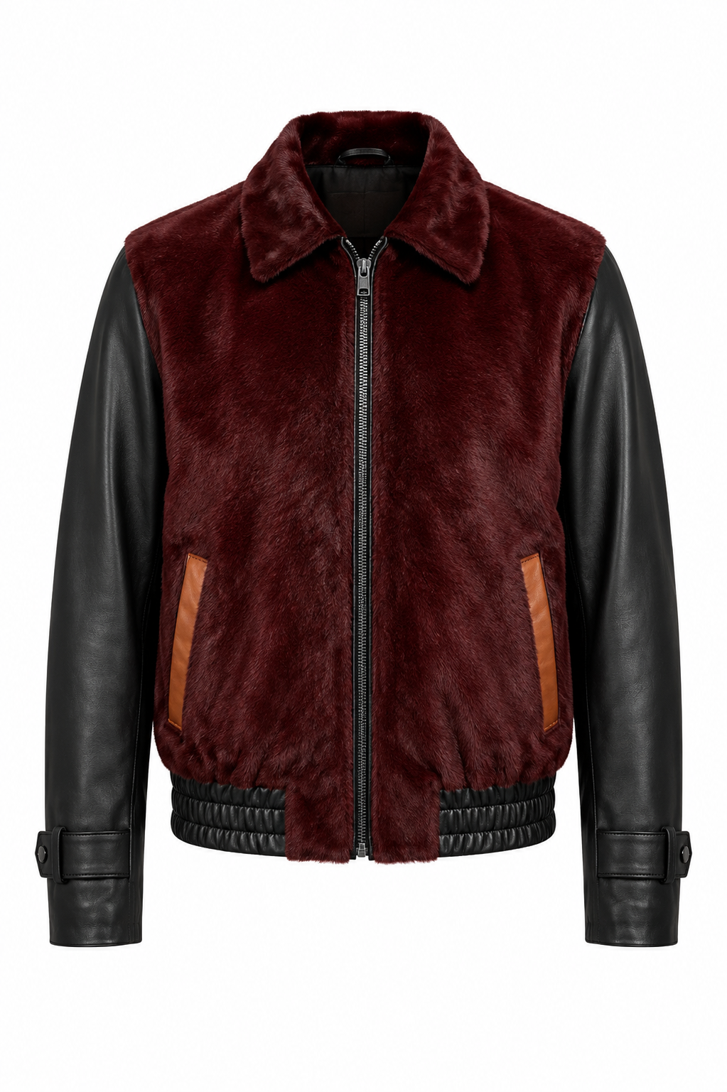 Calf Hair Leather Jacket 