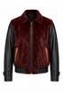 Calf Hair Leather Jacket 