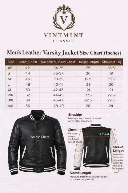 Men’s Green Varsity Jacket – Wool Blend Letterman Jacket with Leather Sleeves