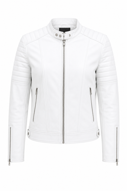 Roadster leather jacket made from nappa lambskin leather