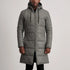 Green Leather Puffer Jacket for mens