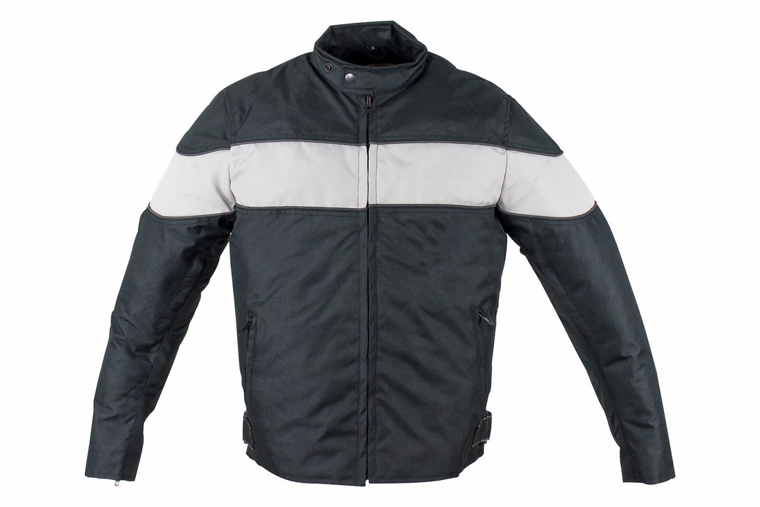 Men’s Textile Motorcycle Jacket grey color
