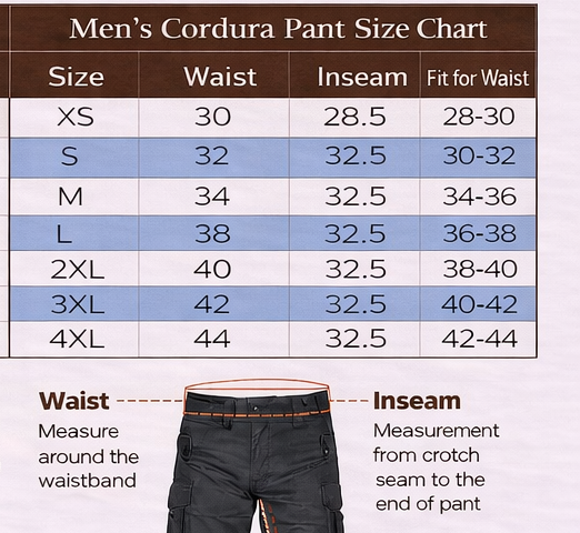 Red &amp; Black Men’s Riding Pant Cordura – Tough Motorcycle Wear