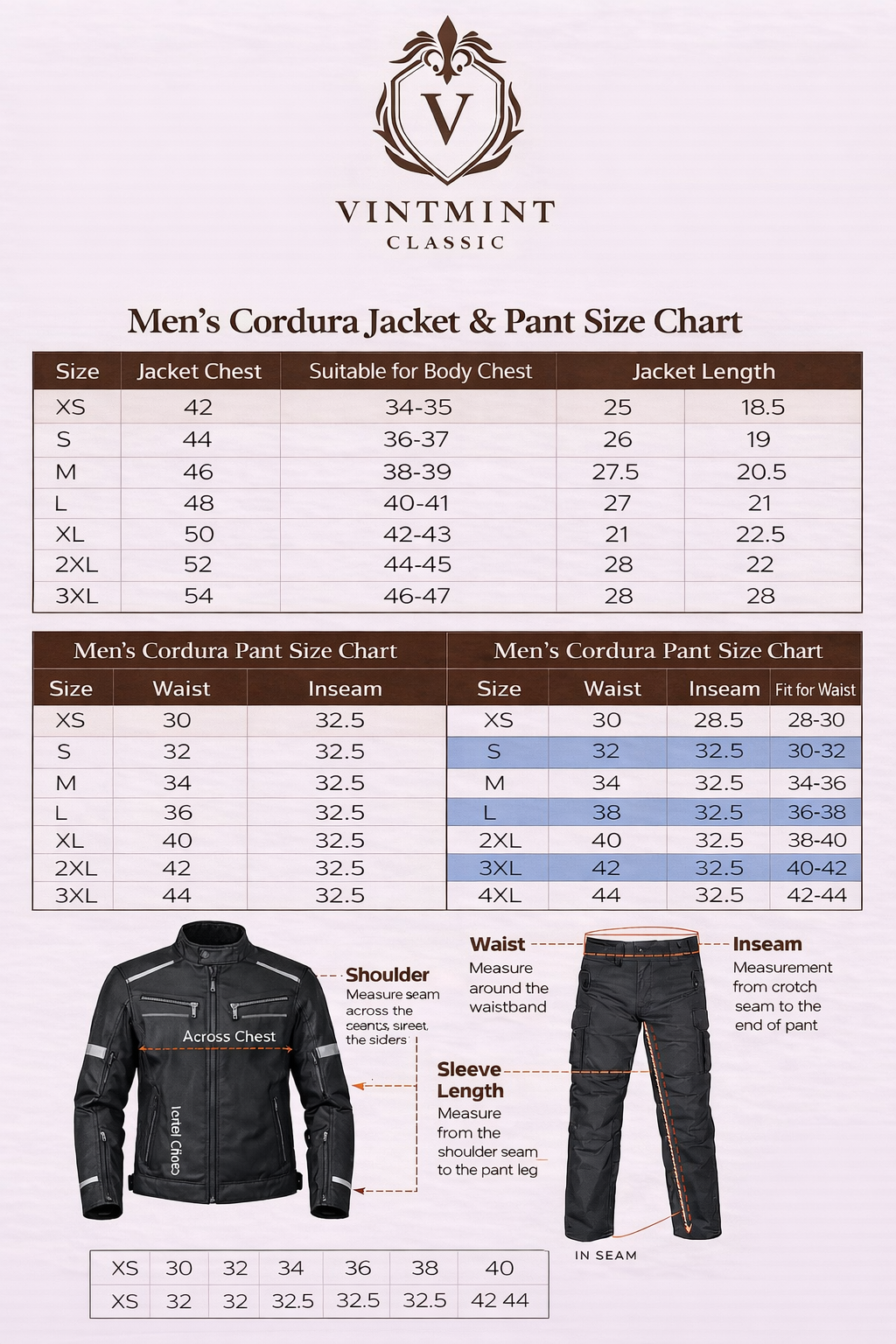 Touring Motorcycle Textile Suit 2 Piece Jacket Pants Set