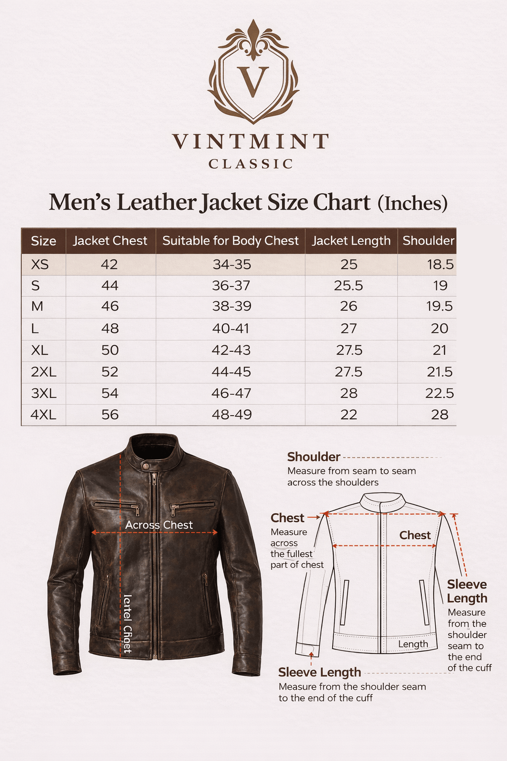 Men’s Distressed White Racing Leather Jacket – Vintage Biker Gear - Vintmint Classic