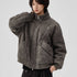 Mens Thick Solid - Color Wool Jacket Short Padded Coat - Vintmint Classic