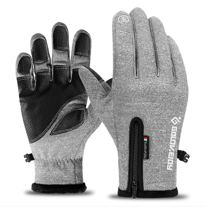 Motorcycle Gloves Moto Gloves Winter Thermal Fleece Lined Winter Water Resistant Touch Screen Non - slip Motorbike Riding Gloves - Vintmint Classic