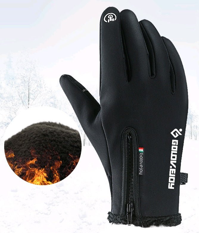 Motorcycle Gloves Moto Gloves Winter Thermal Fleece Lined Winter Water Resistant Touch Screen Non - slip Motorbike Riding Gloves - Vintmint Classic
