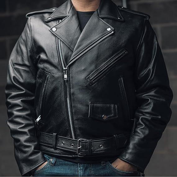 Popular Motorcycle Leather Men&